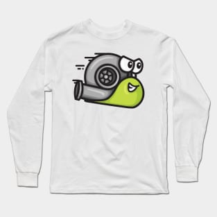 Turbo Snail - Lime Green Long Sleeve T-Shirt